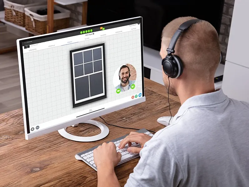 live call with customer